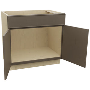 Fabuwood Echo Mocha SB36SDF Base Sink Cabinet, Open View