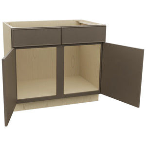 Fabuwood Echo Mocha SB39 Base Sink Cabinet, Open View