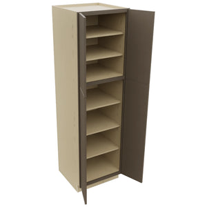 Fabuwood Echo Mocha TP242484 Tall Pantry Cabinet, Open View