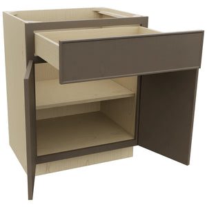 Fabuwood Echo Mocha VB27-34 Vanity Base Standard Cabinet, Open View