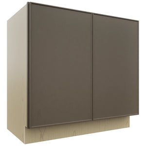 Fabuwood Echo Mocha VB36FD Vanity Base Full Height Cabinet, Front View