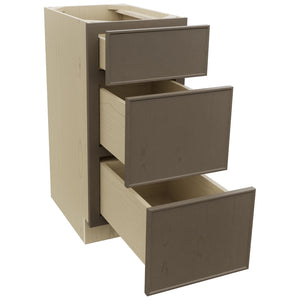Fabuwood Echo Mocha VDB15-34 Vanity Drawer Cabinet, Open View
