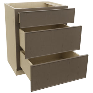 Fabuwood Echo Mocha VDB27-34 Vanity Drawer Cabinet, Open View