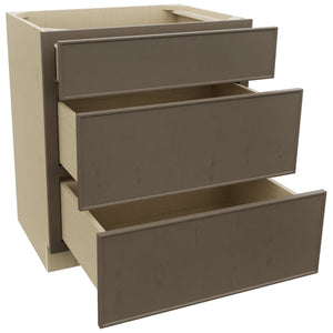 Fabuwood Echo Mocha VDB30-34 Vanity Drawer Cabinet, Open View