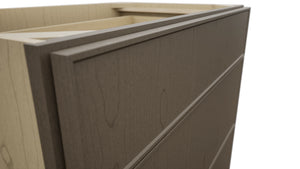 Fabuwood Echo Mocha VDB33-34 Vanity Drawer Cabinet, Detail View