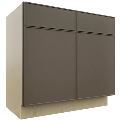 Fabuwood Echo Mocha VSB36-34 Vanity Sink Cabinet, Front View