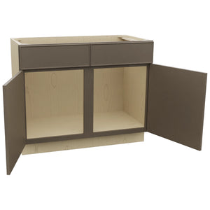 Fabuwood Echo Mocha VSB42-34 Vanity Sink Cabinet, Open View