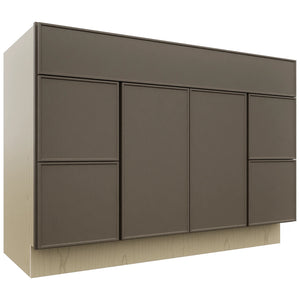 Fabuwood Echo Mocha VSD30DR Vanity Combo Cabinet, Front View