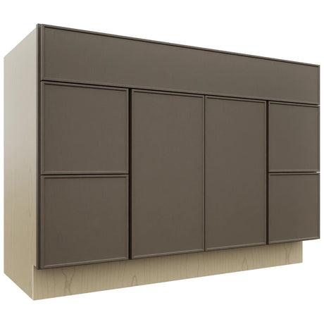 Fabuwood Echo Mocha VSD30DR Vanity Combo Cabinet, Front View