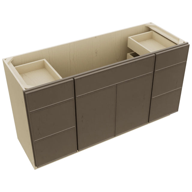 Fabuwood Echo Mocha VSD60SINGLE Vanity Combo Cabinet, Top View