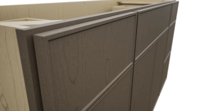 Fabuwood Echo Mocha VSD60SINGLE Vanity Combo Cabinet, Detail View