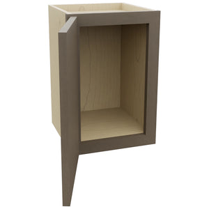 Fabuwood Echo Mocha W1218 Wall Standard Cabinet, Open View