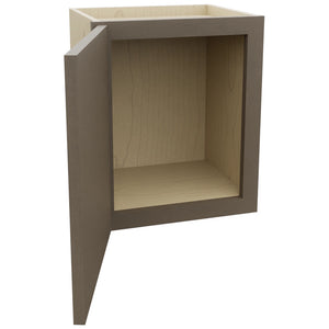 Fabuwood Echo Mocha W1518 Wall Standard Cabinet, Open View