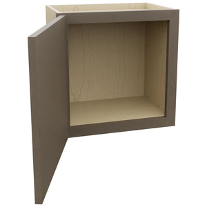 Fabuwood Echo Mocha W1818 Wall Standard Cabinet, Open View
