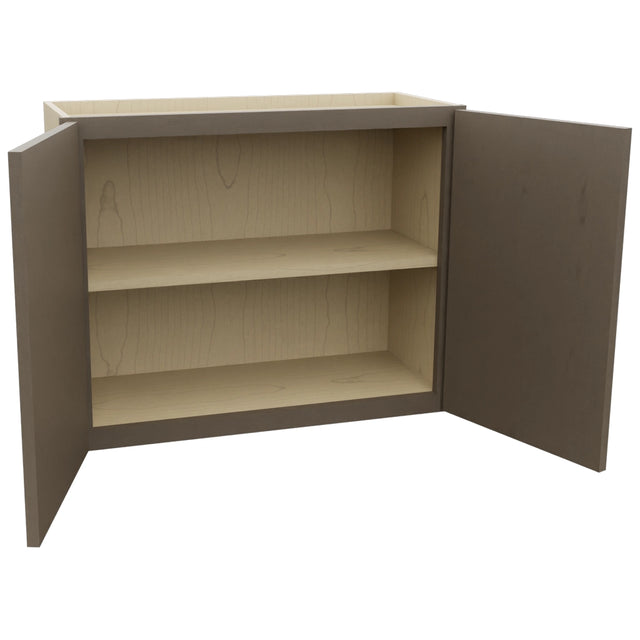 Fabuwood Echo Mocha W3024 Wall Standard Cabinet, Open View