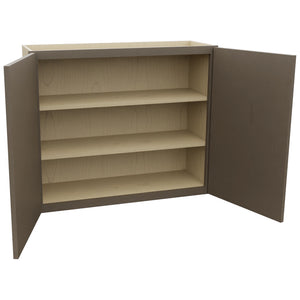 Fabuwood Echo Mocha W3630 Wall Standard Cabinet, Open View
