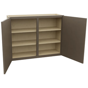 Fabuwood Echo Mocha W3930 Wall Standard Cabinet, Open View