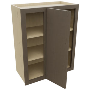 Fabuwood Echo Mocha WBC2430 Wall Corner Blind Cabinet, Open View