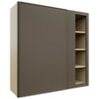 Fabuwood Echo Mocha WBC3636 Wall Corner Blind Cabinet, Front View