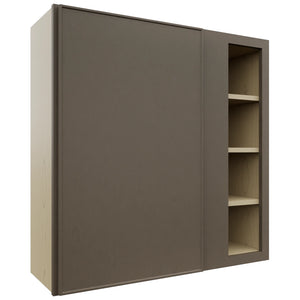 Fabuwood Echo Mocha WBC3636 Wall Corner Blind Cabinet, Front View