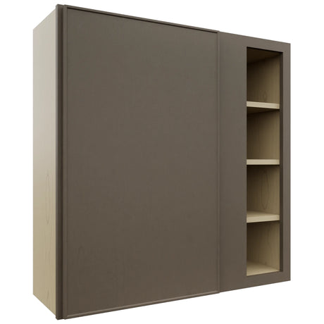 Fabuwood Echo Mocha WBC3636 Wall Corner Blind Cabinet, Front View
