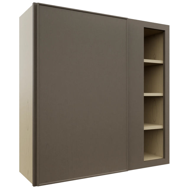Fabuwood Echo Mocha WBC3636 Wall Corner Blind Cabinet, Front View