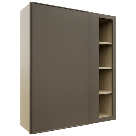 Fabuwood Echo Mocha WBC3642 Wall Corner Blind Cabinet, Front View