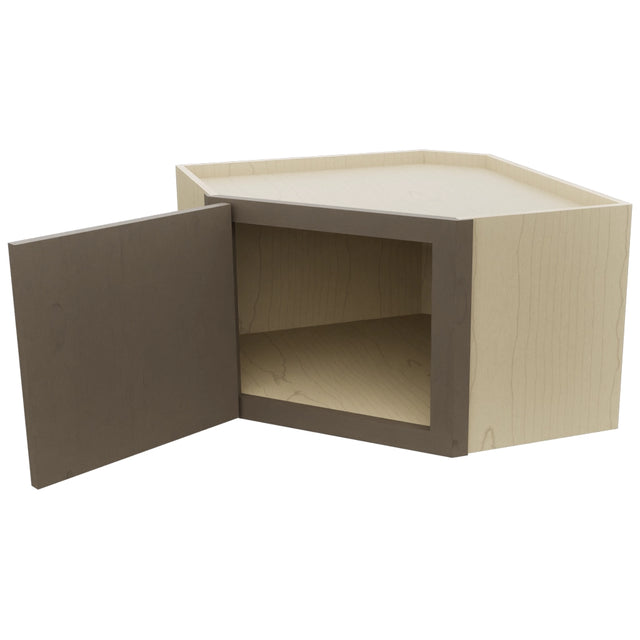 Fabuwood Echo Mocha WDC2415 Wall Corner Diagonal Cabinet, Open View