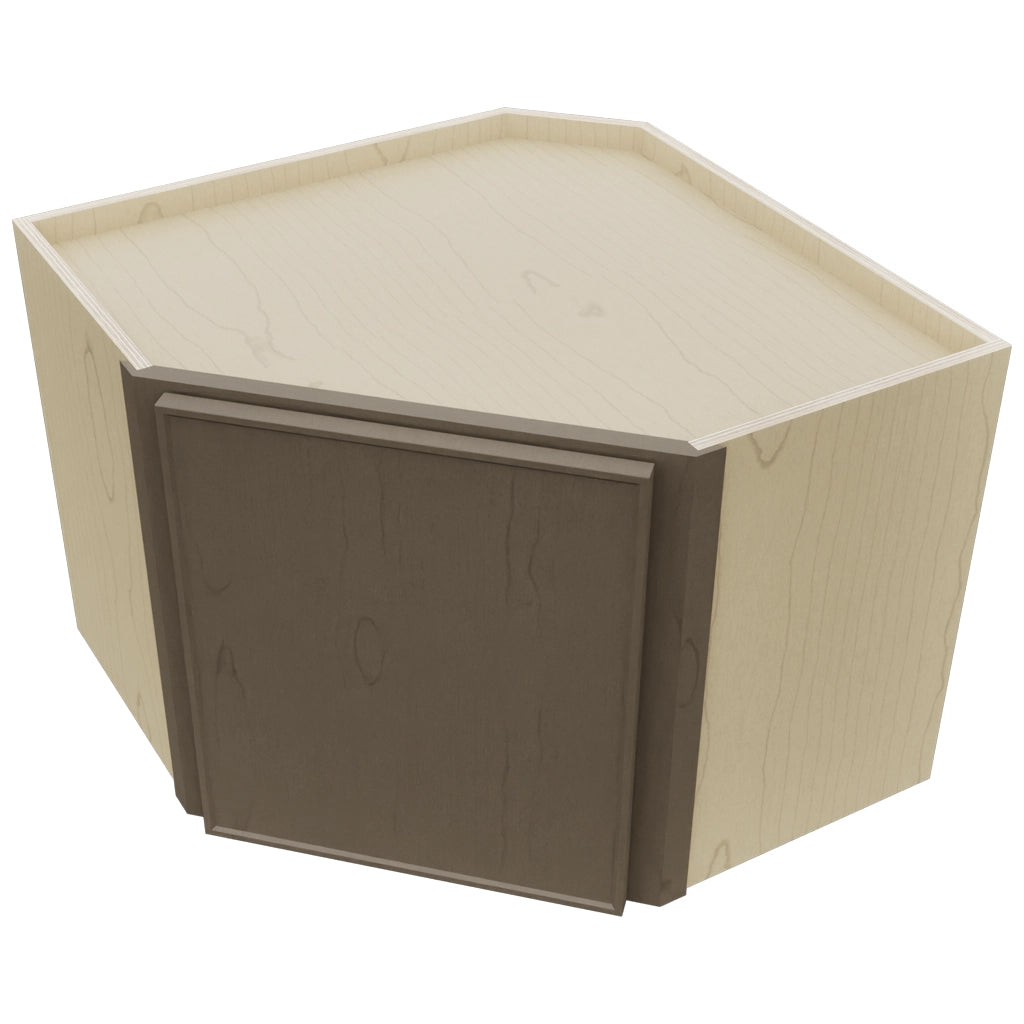 Fabuwood Echo Mocha WDC2418 Wall Corner Diagonal Cabinet, Top View
