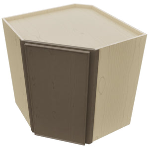 Fabuwood Echo Mocha WDC2730 Wall Corner Diagonal Cabinet, Top View