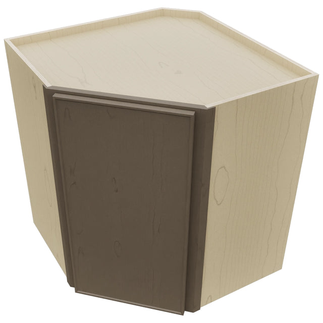 Fabuwood Echo Mocha WDC2730 Wall Corner Diagonal Cabinet, Top View