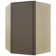 Fabuwood Echo Mocha WDC2736 Wall Corner Diagonal Cabinet, Front View