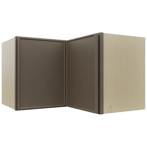 Fabuwood Echo Mocha WPC2415 Wall Corner Pie Cabinet, Front View