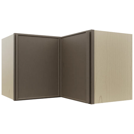 Fabuwood Echo Mocha WPC2415 Wall Corner Pie Cabinet, Front View