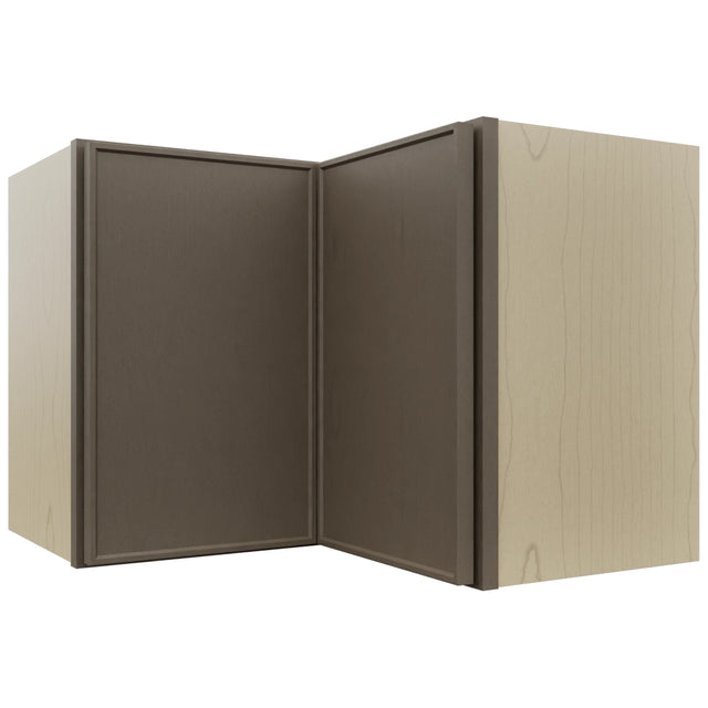 Fabuwood Echo Mocha WPC2418 Wall Corner Pie Cabinet, Front View