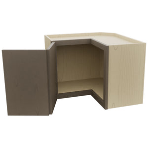 Fabuwood Echo Mocha WPC2418 Wall Corner Pie Cabinet, Open View