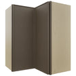 Fabuwood Echo Mocha WPC2430 Wall Corner Pie Cabinet, Front View