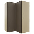 Fabuwood Echo Mocha WPC2436 Wall Corner Pie Cabinet, Front View