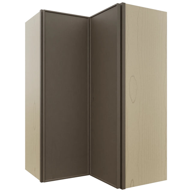Fabuwood Echo Mocha WPC2436 Wall Corner Pie Cabinet, Front View