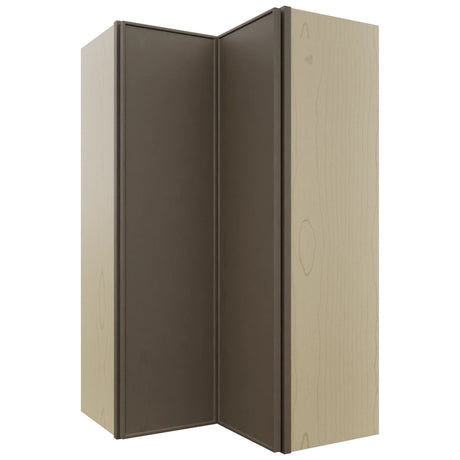 Fabuwood Echo Mocha WPC2442 Wall Corner Pie Cabinet, Front View