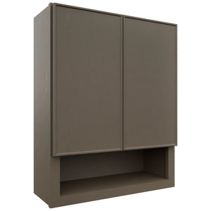 Fabuwood Echo Mocha WVS2430 Vanity Wall Storage, Front View