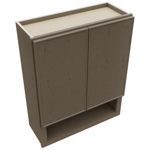 Fabuwood Echo Mocha WVS2430 Vanity Wall Storage, Top View