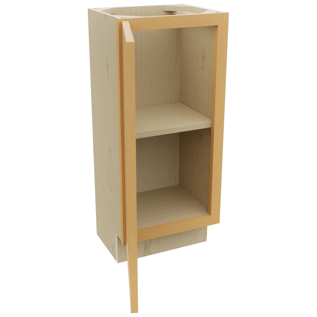 Fabuwood Echo Timber B15FD-12D Base Full Door Cabinet, Open View