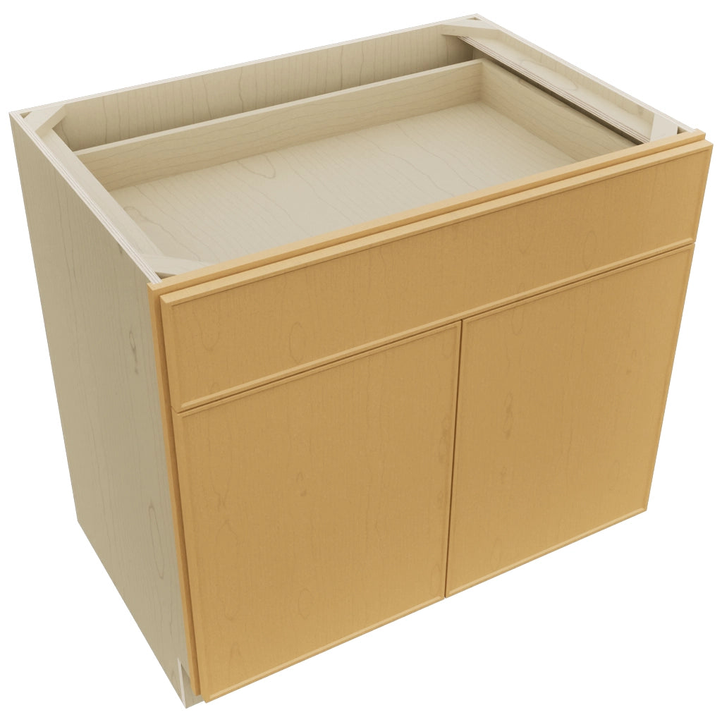 Fabuwood Echo Timber B36SDF Base Standard Cabinet, Top View