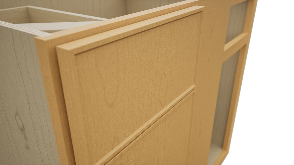 Fabuwood Echo Timber BLB39/42 Base Corner Blind Cabinet, Detail View