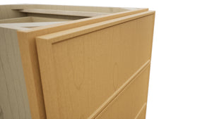 Fabuwood Echo Timber DB18-4 Base 4 Drawers Cabinet, Detail View