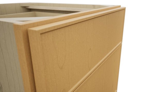 Fabuwood Echo Timber DB21 Base 3 Drawers Cabinet, Detail View