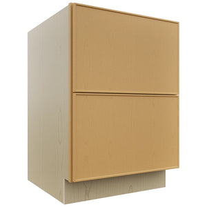 Fabuwood Echo Timber DB24-2 Base 2 Drawers Cabinet, Front View