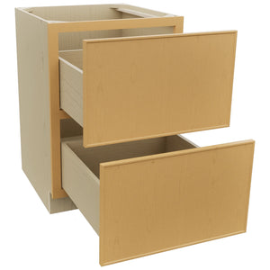 Fabuwood Echo Timber DB24-2 Base 2 Drawers Cabinet, Open View