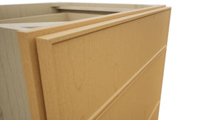 Fabuwood Echo Timber DB27 Base 3 Drawers Cabinet, Detail View
